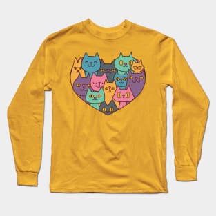 Cats in my heart Long Sleeve T-Shirt